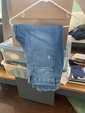 Straight Leg Women’s Jeans in Medium Blue